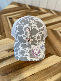 Custom BASEBALL Printed Leather w/NUMBER