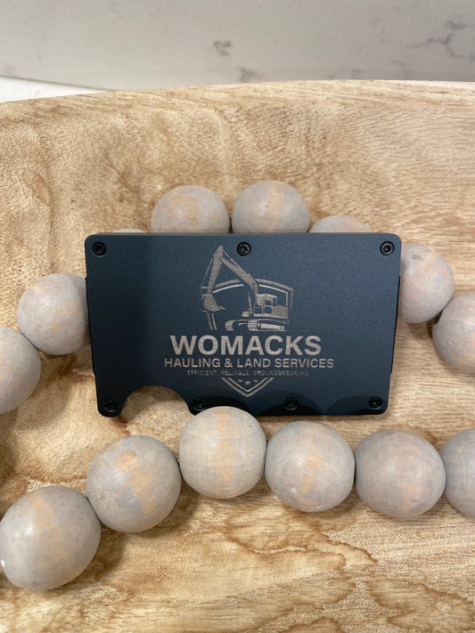 Custom Engraved Aluminum Wallet