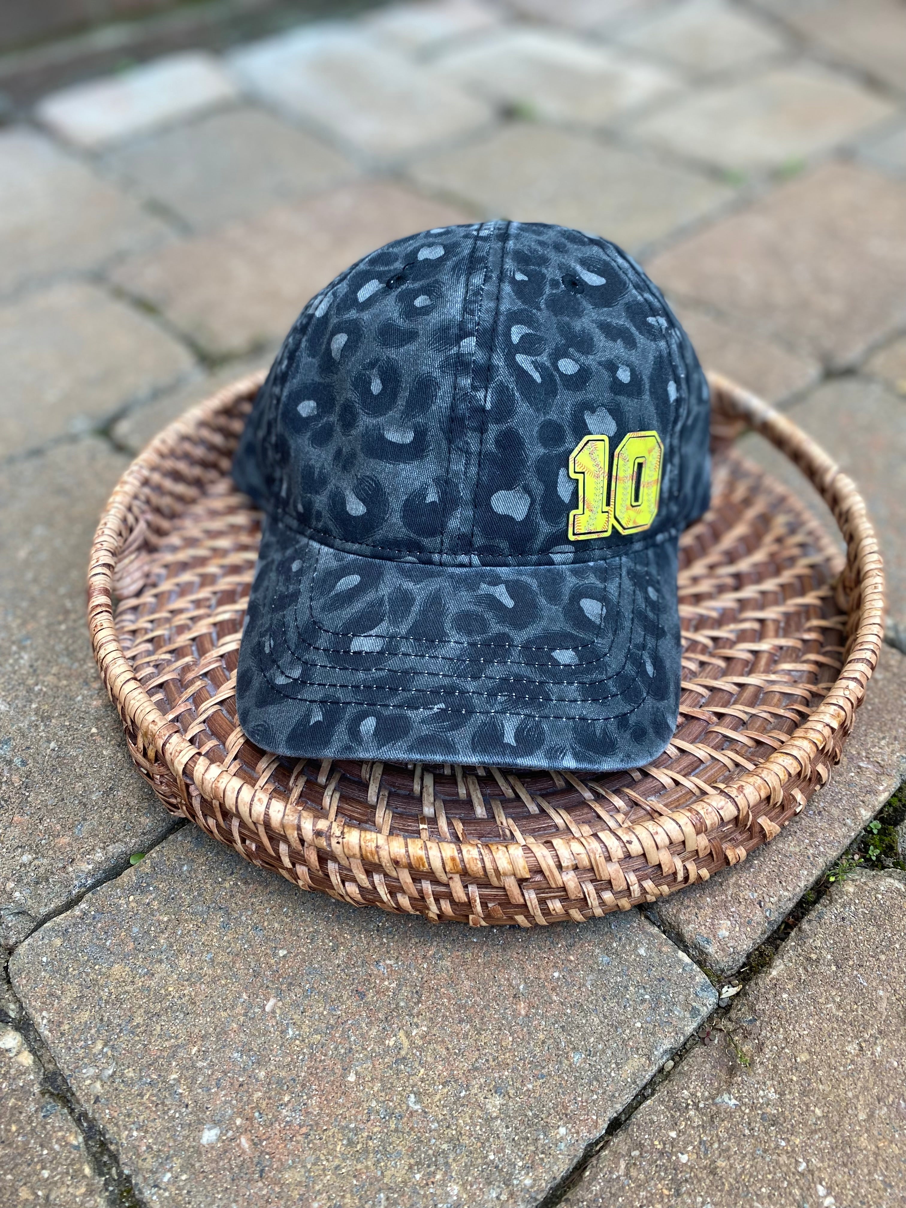 Custom Softball/Baseball Small Number Hat