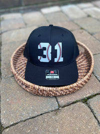 Custom Large Baseball Number w/Laces Hat
