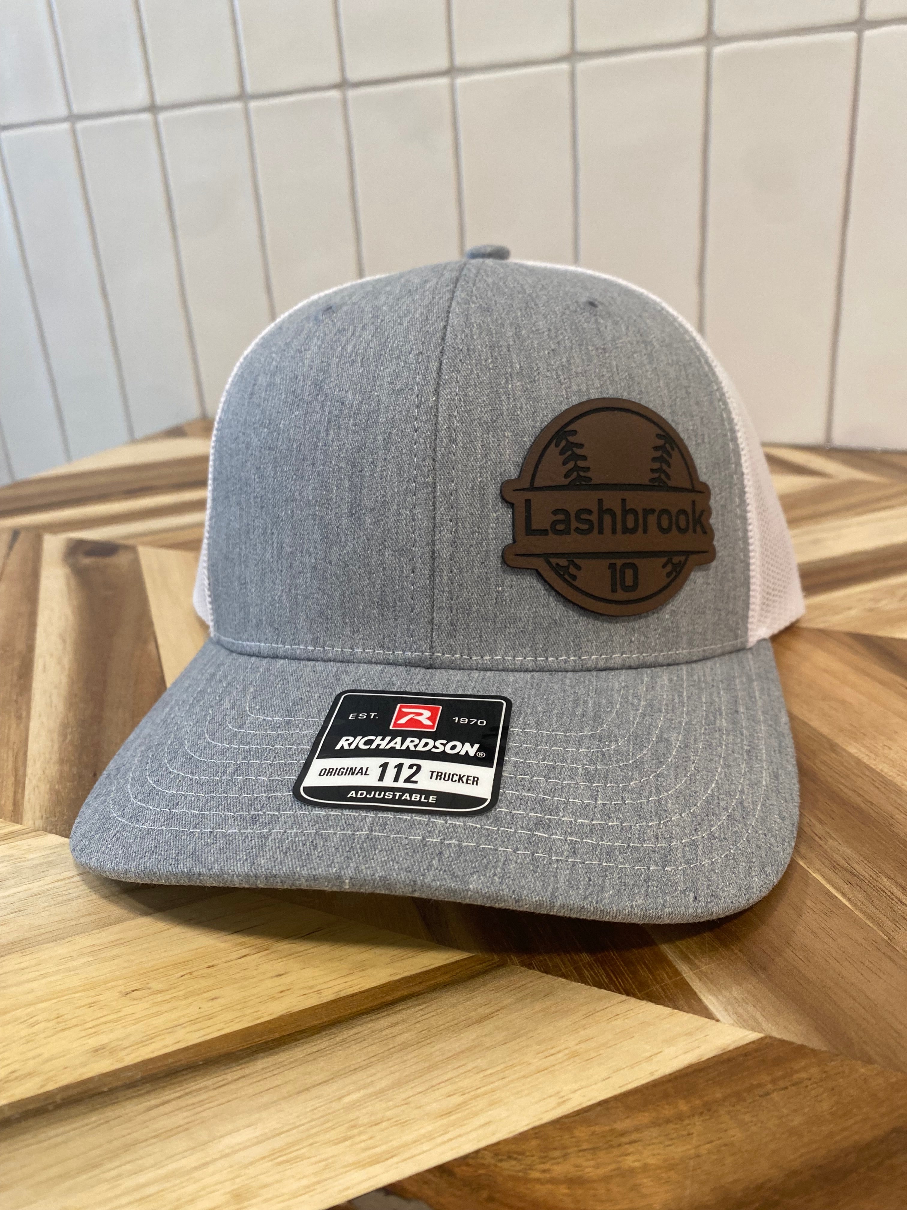 Custom Softball/Baseball Hat with Name & Ball Design