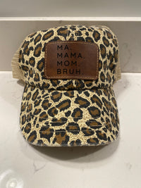 Ma Mama Mom Bruh Animal Print Hat