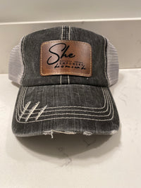 Women Hat - She Motivates, Inspires, Empowers. She is Me ,I am Her Hat