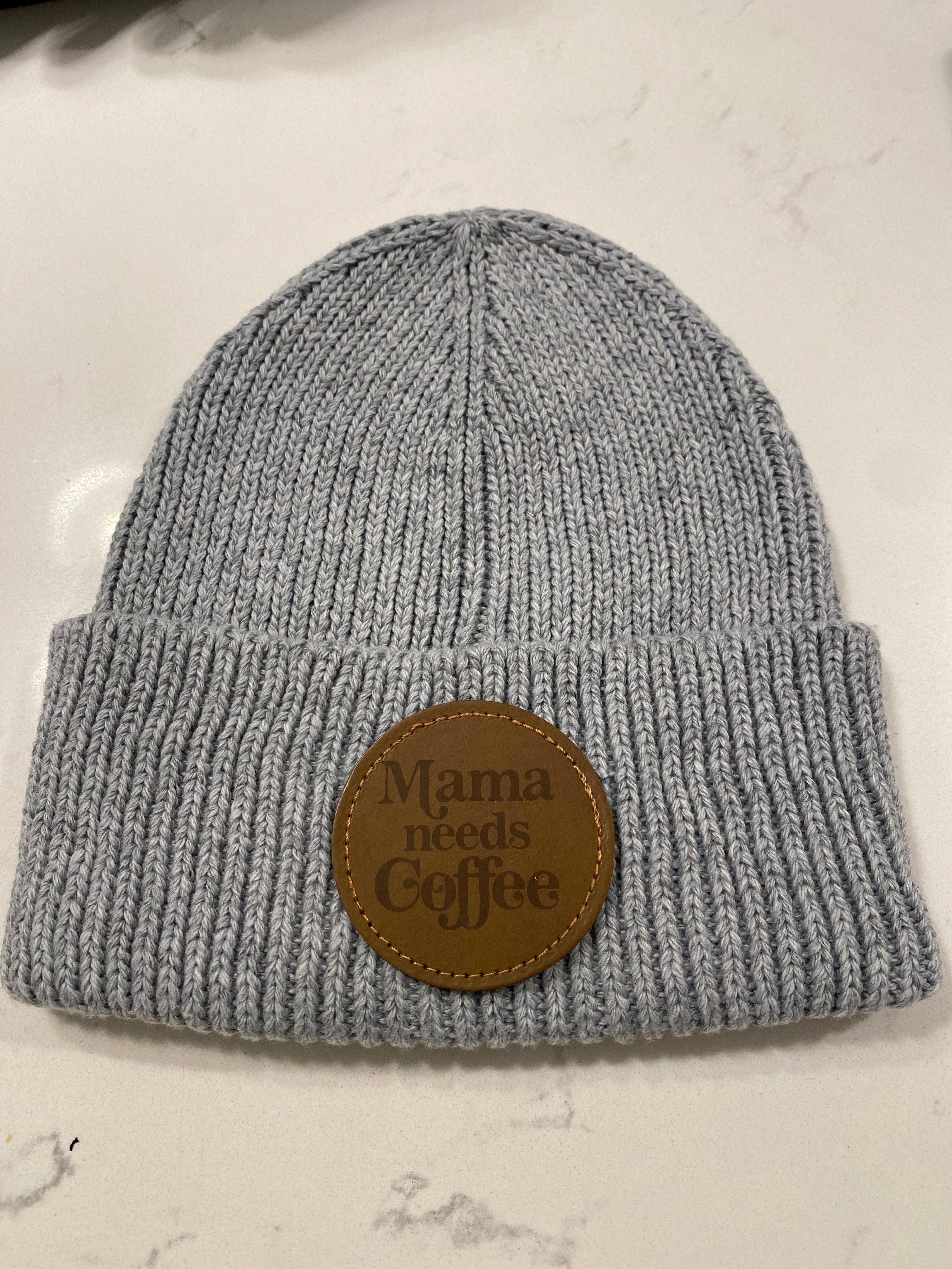 Mama Needs Coffee Winter Hat