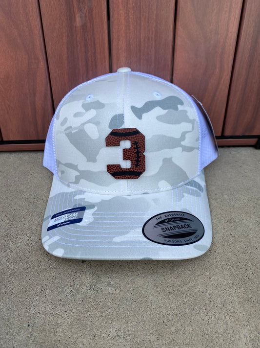 Football Number w/Custom Laces Hat
