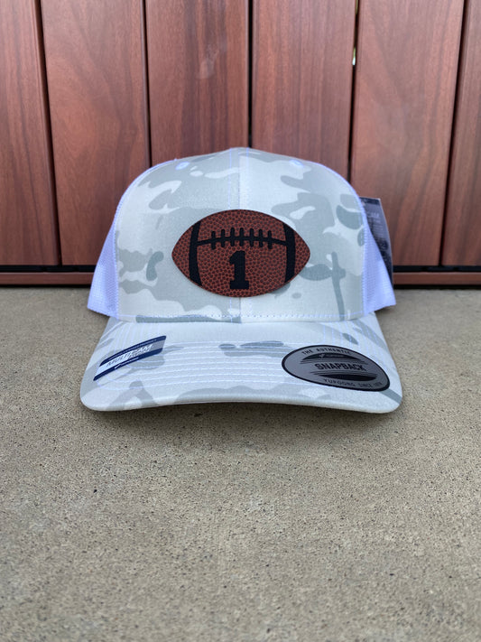 Football w/ Custom Number Hat