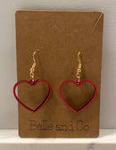 Single Heart Medium Heart Earring