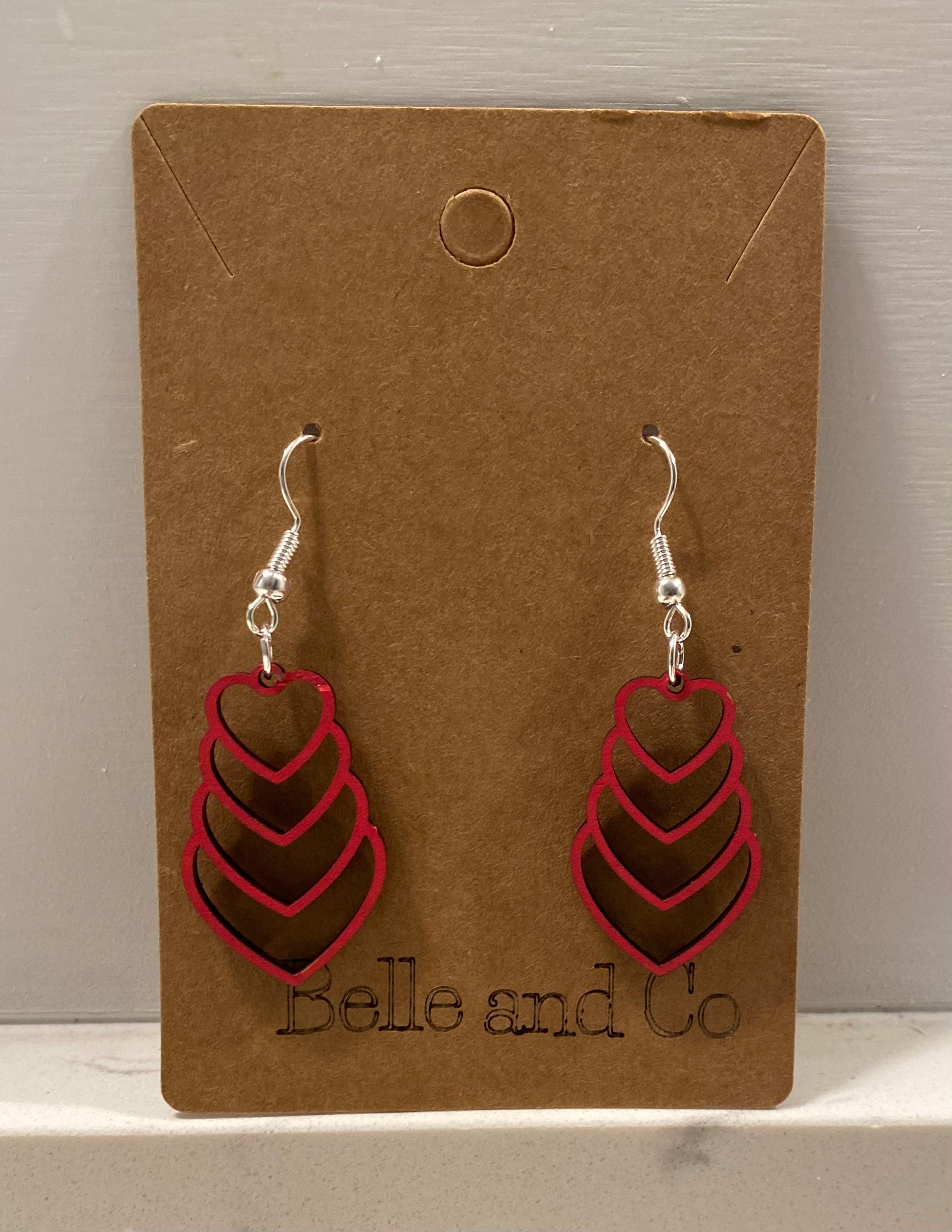 Tower of Hearts Earring