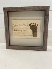 Baby Handprint or Footprint Keepsake