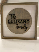 Customized Family Sign