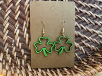 St. Patricks Day Clover Earrings