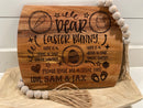 Personalized Easter Bunny Treat Tray