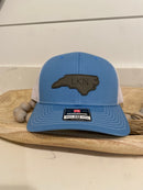 LKN Blue Hat with Gray Patch