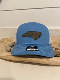 LKN Blue Hat with Gray Patch