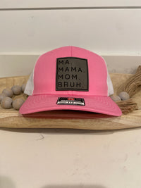 Ma Mama Mom Bruh Hot Pink Hat