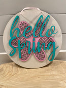 Hello Spring Door Hangar