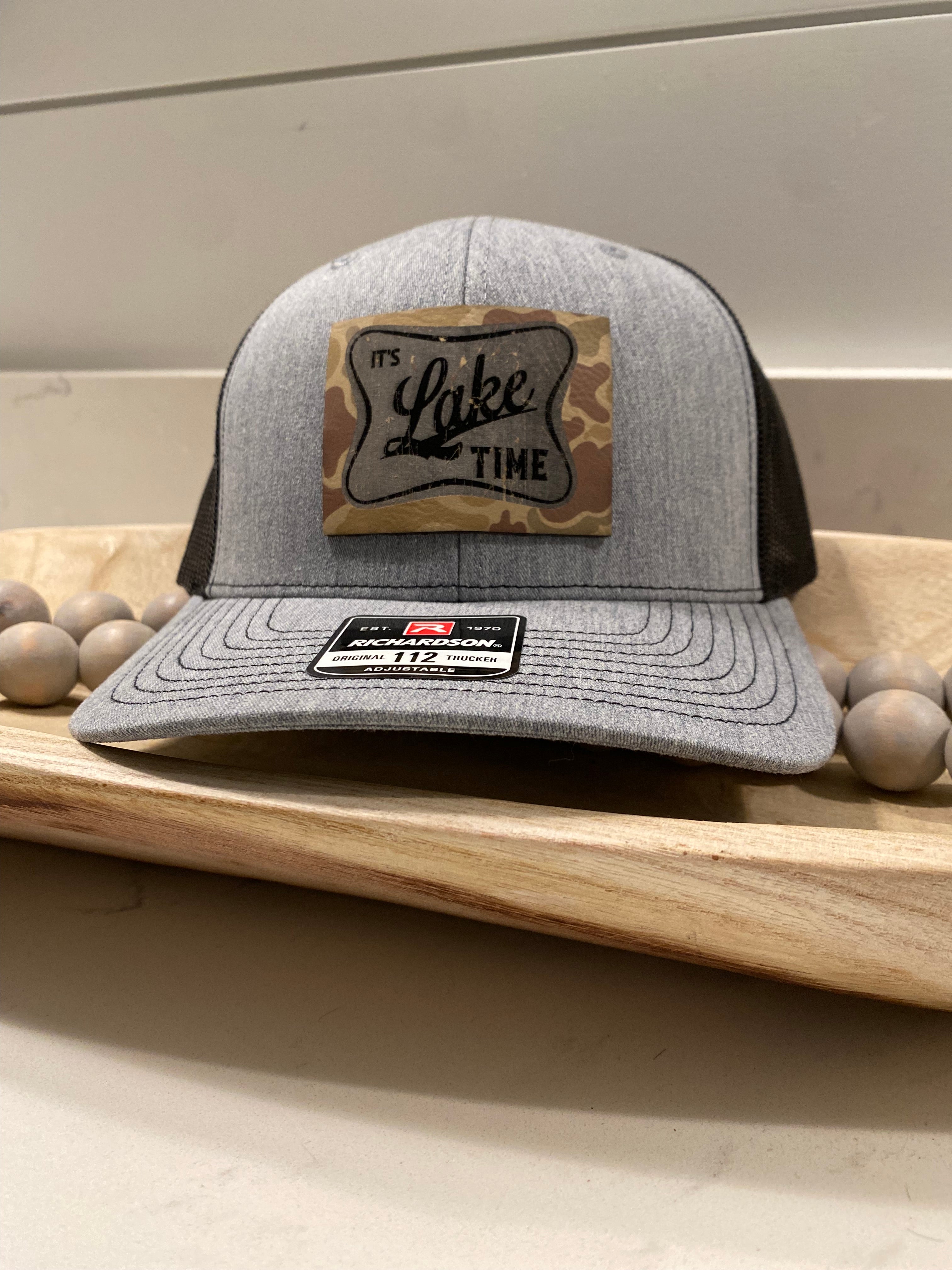 It's Lake Time Camo Patch Hat