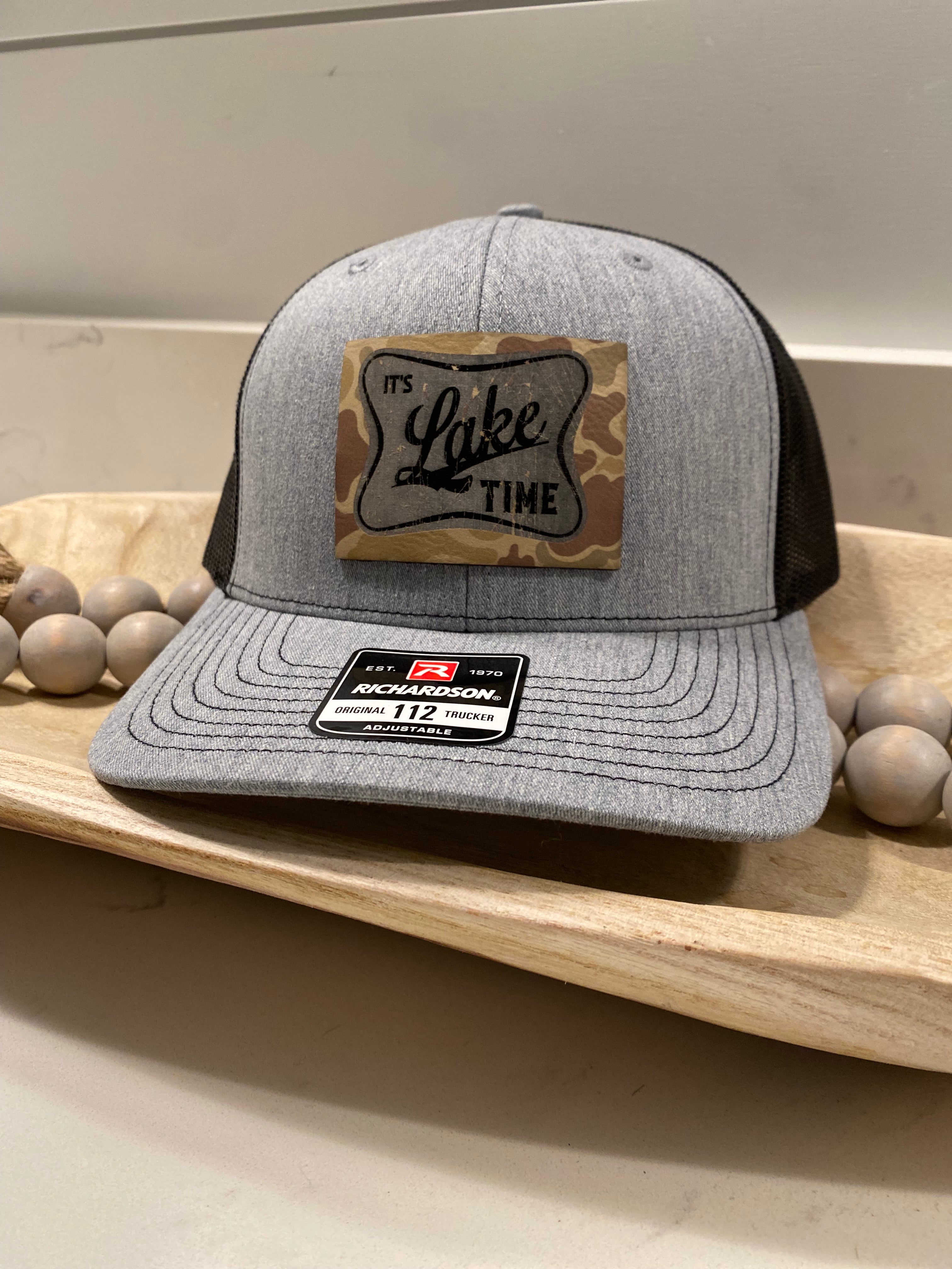 It's Lake Time Camo Patch Hat