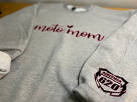 Moto Mom Custom Sweatshirt with Sleeve Nameplate