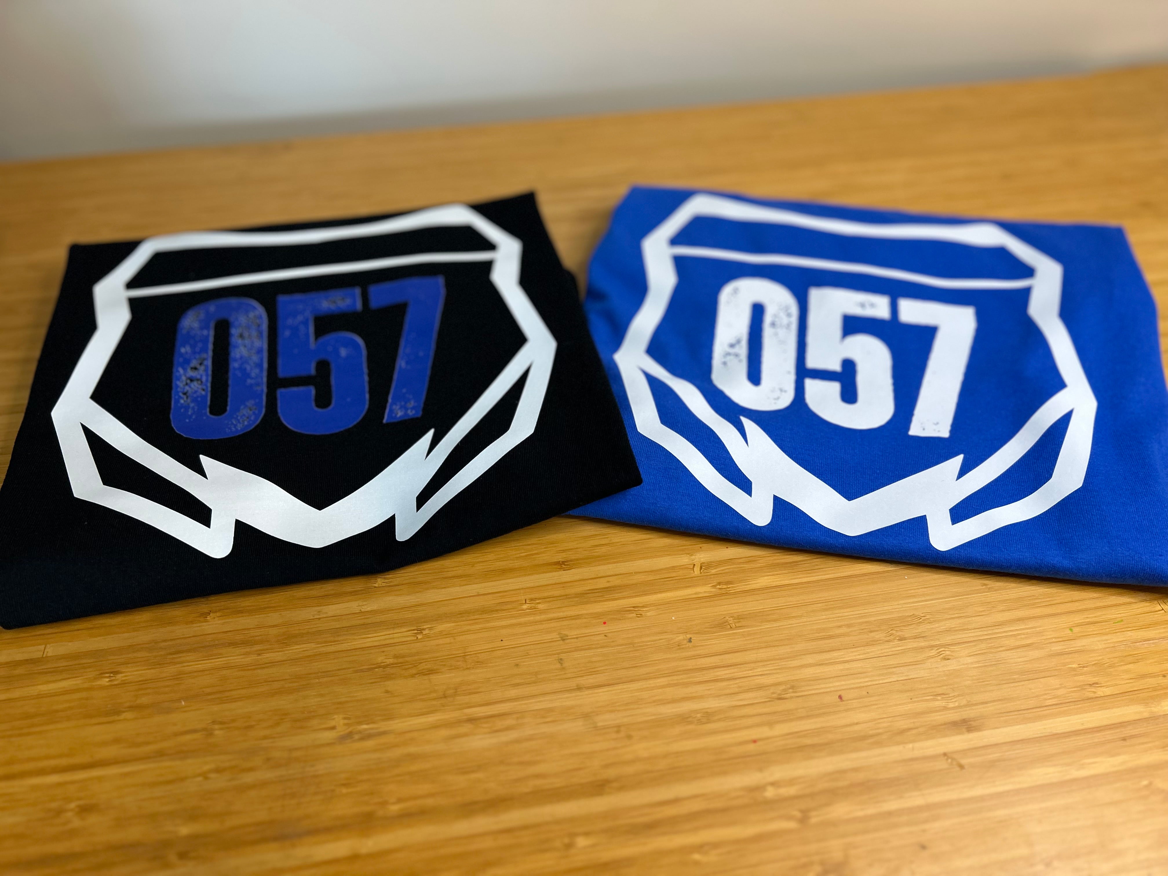 Custom Motocross Distressed Nameplate with Number on Sleeve Tee