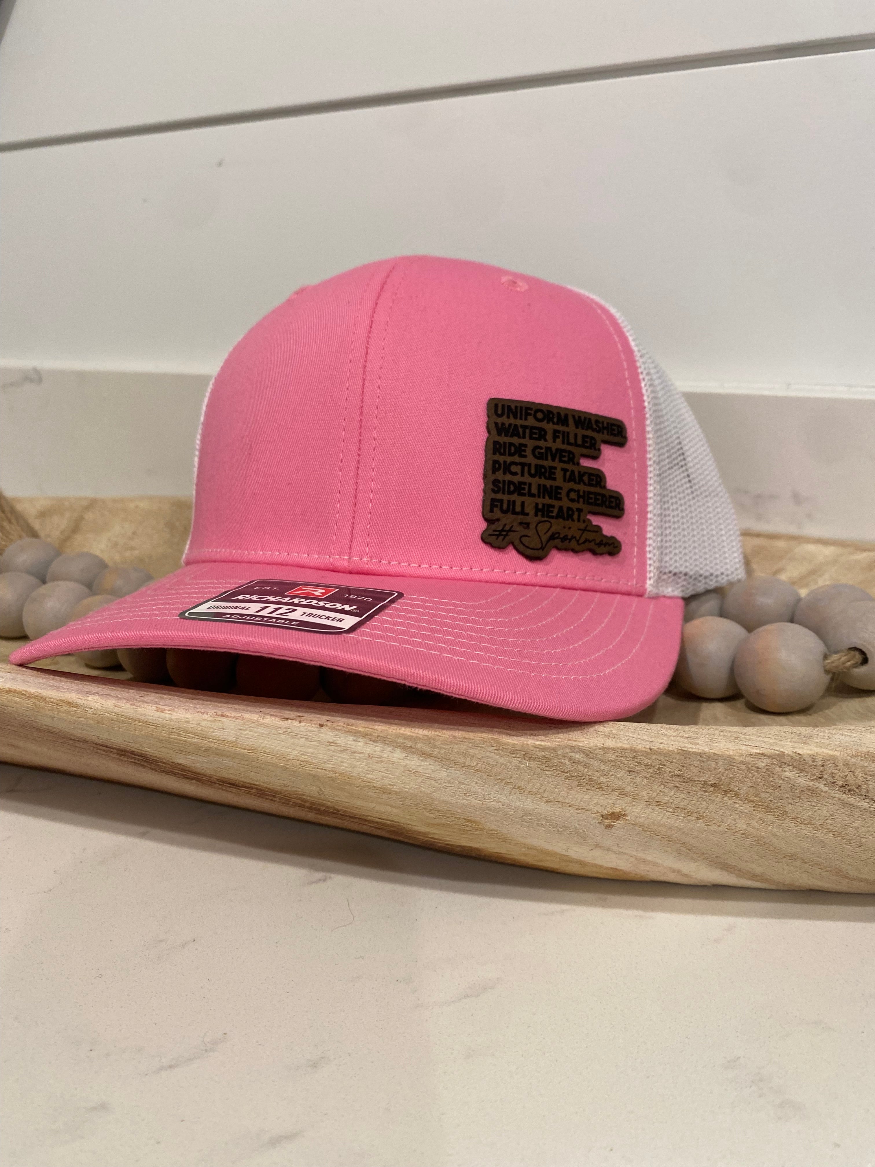 Uniform Washer, Water Filler, Ride Giver, Picture Taker, Sideline Cheerer, Full Heart #Sportsmama Hat