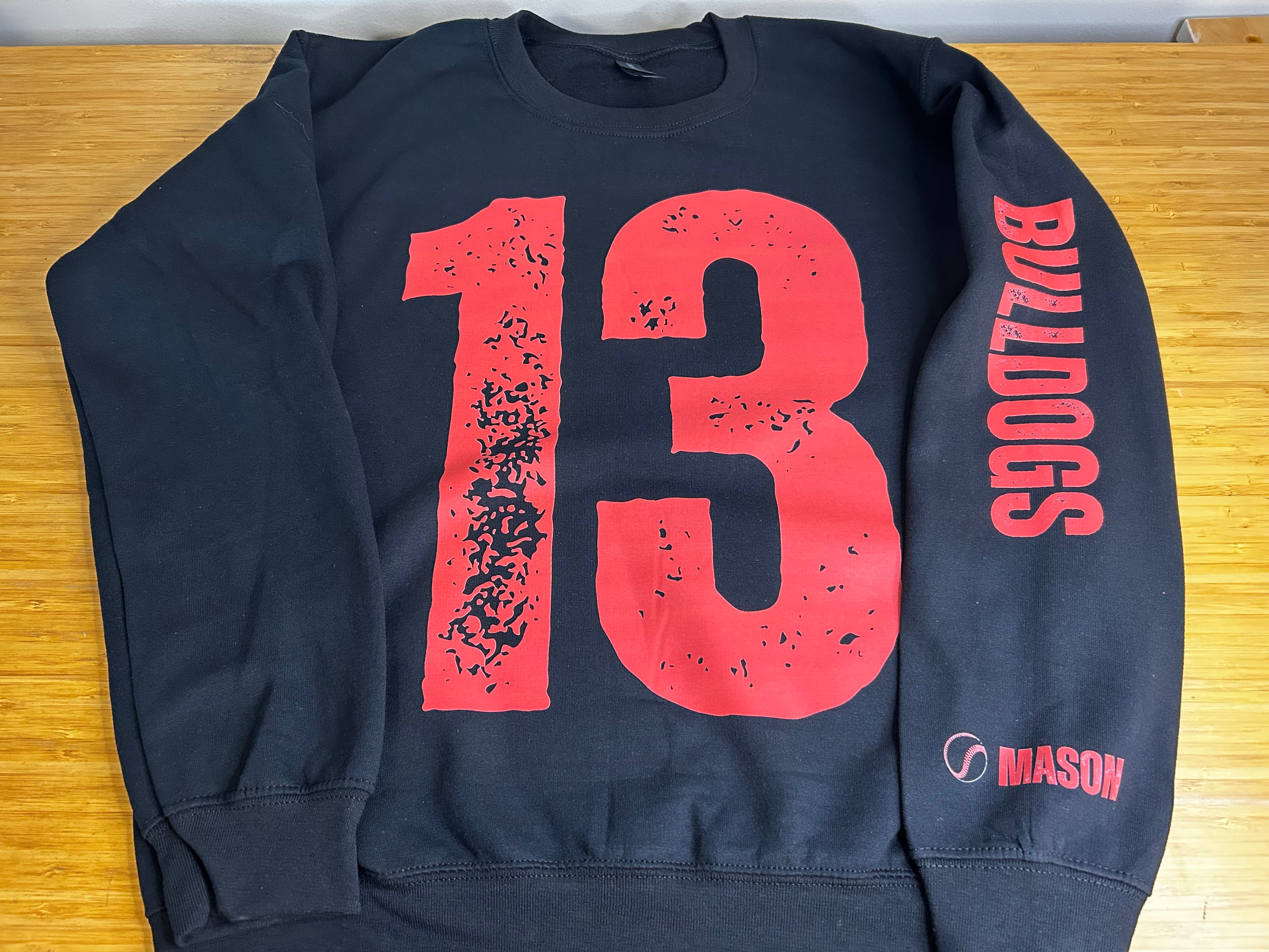 Custom Belle and Co Distressed Crewneck