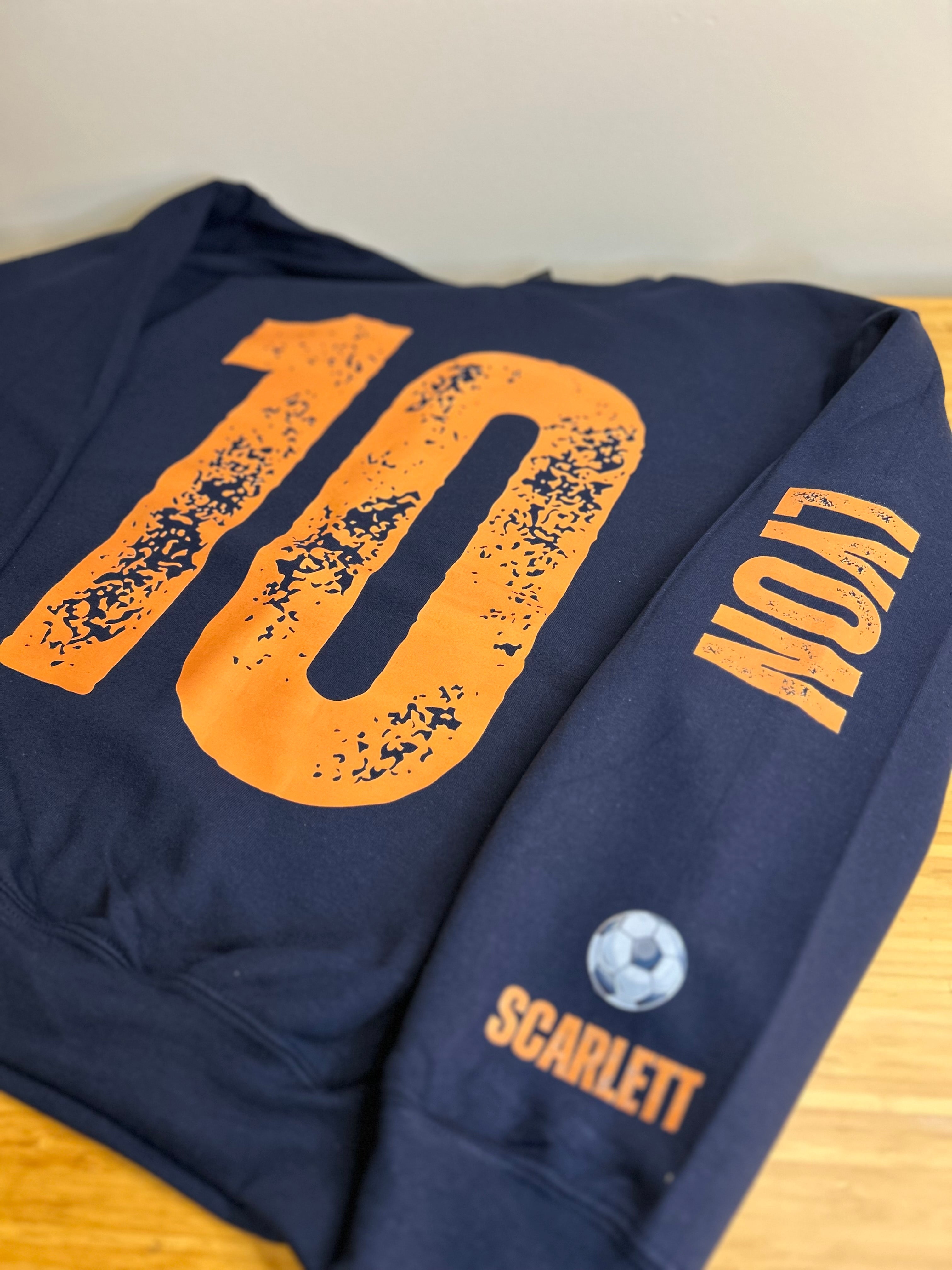 Custom Belle and Co Distressed Crewneck