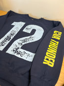 Custom Belle and Co Distressed Crewneck