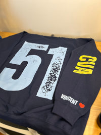 Custom Belle and Co Distressed Crewneck