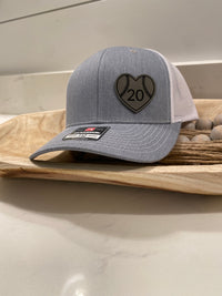 Heart Shaped Softball/Baseball Hat with Custom Number/Name