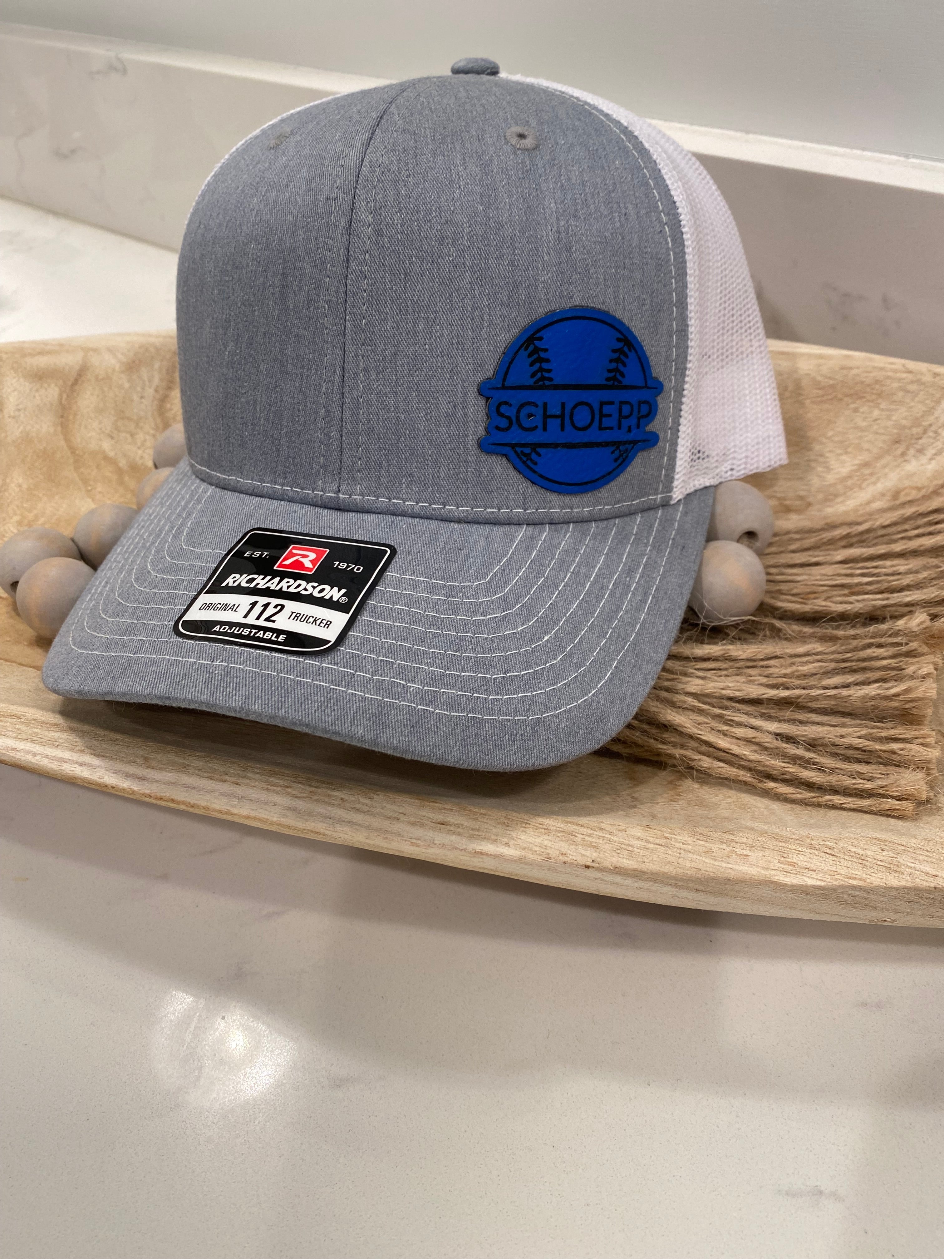 Custom Softball/Baseball Hat with Name & Ball Design