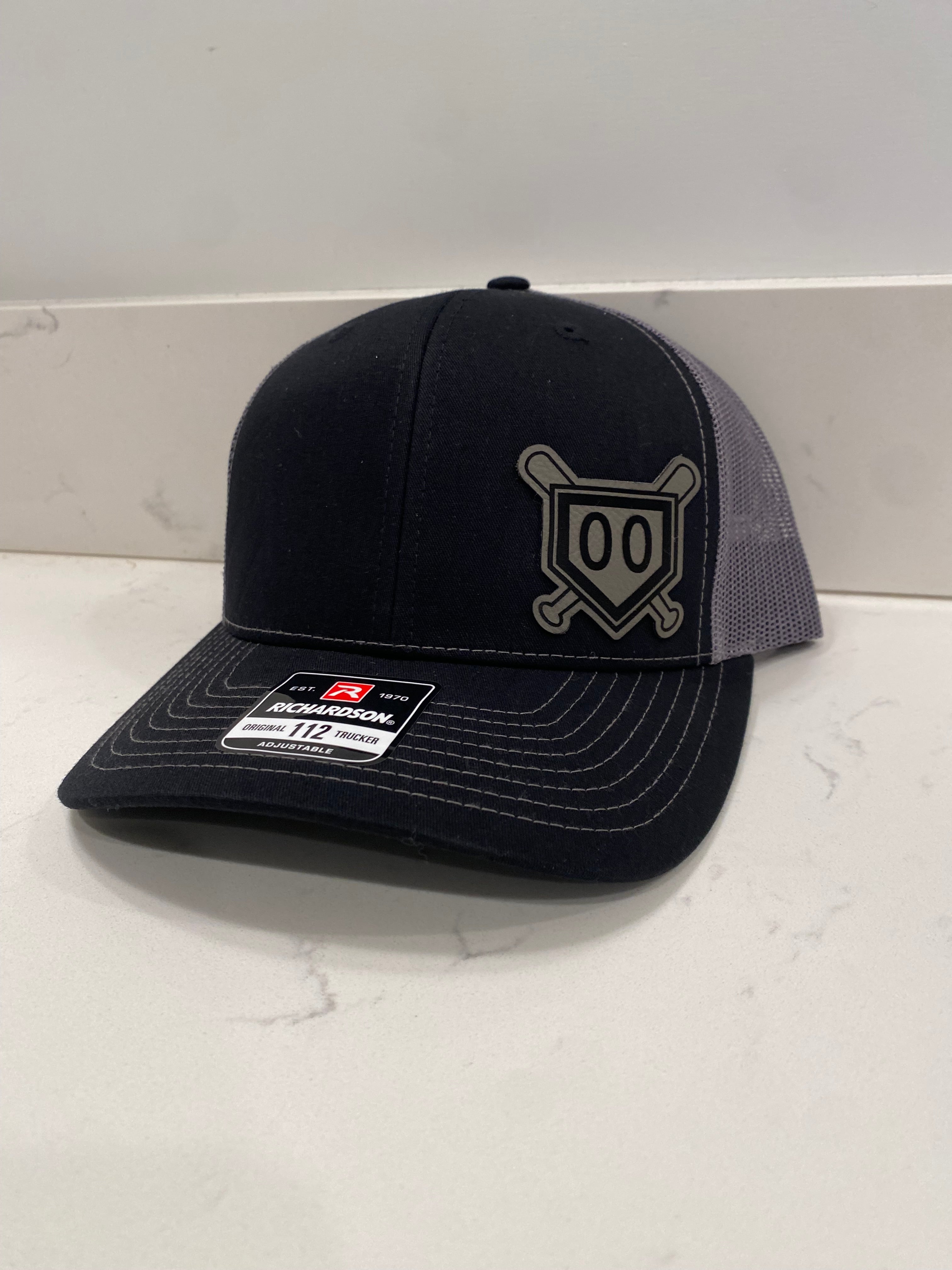 Custom Softball/Baseball Hat with Home Plate/Bats and Custom Number