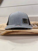 Distressed American Flag Camo Leather