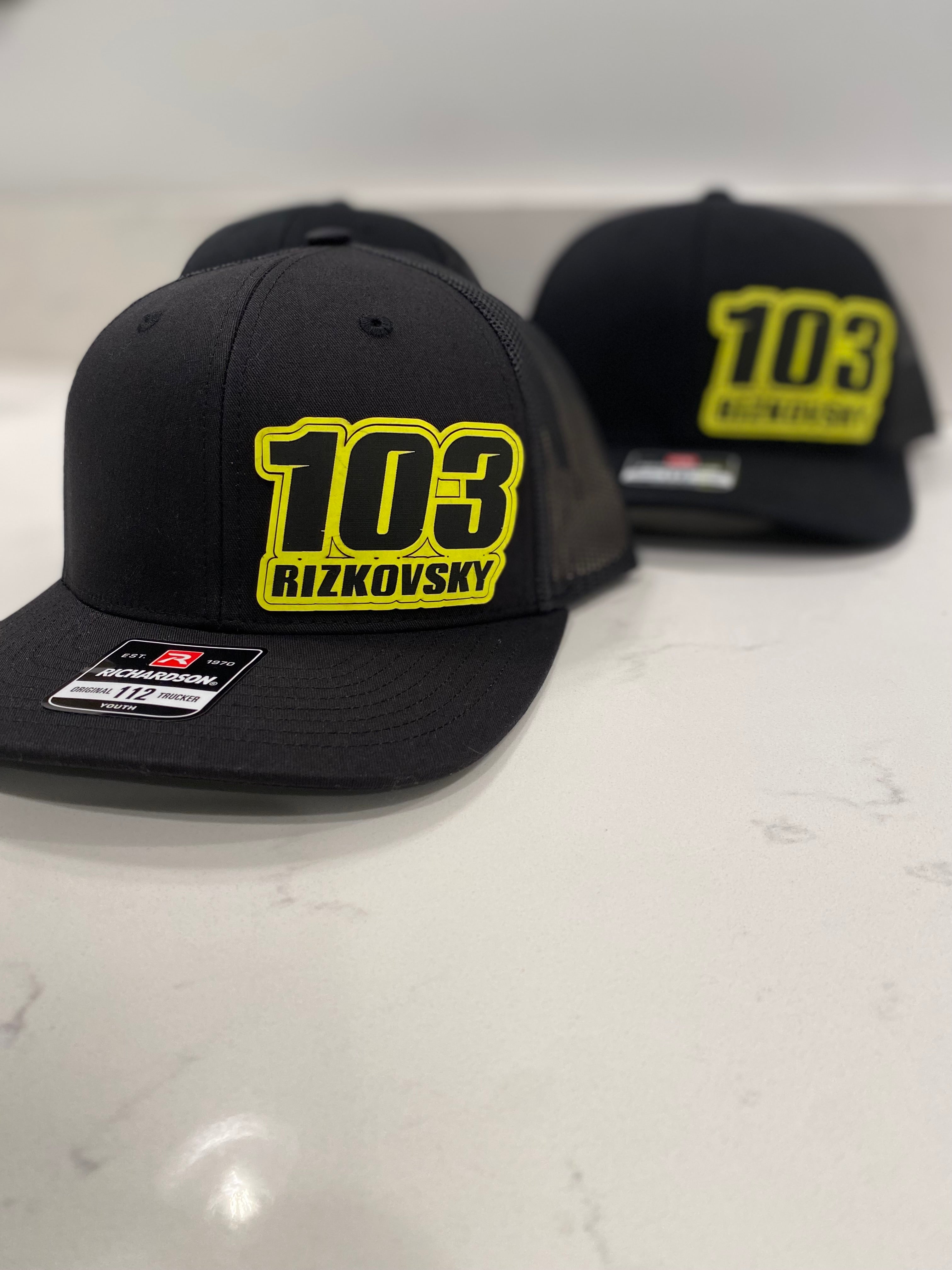 Custom Motocross Race Number and Name Team Order (PRICES ARE PER 12 Hats)