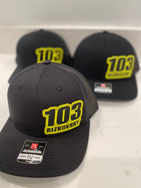 Custom Motocross Race Number and Name Team Order (PRICES ARE PER 12 Hats)