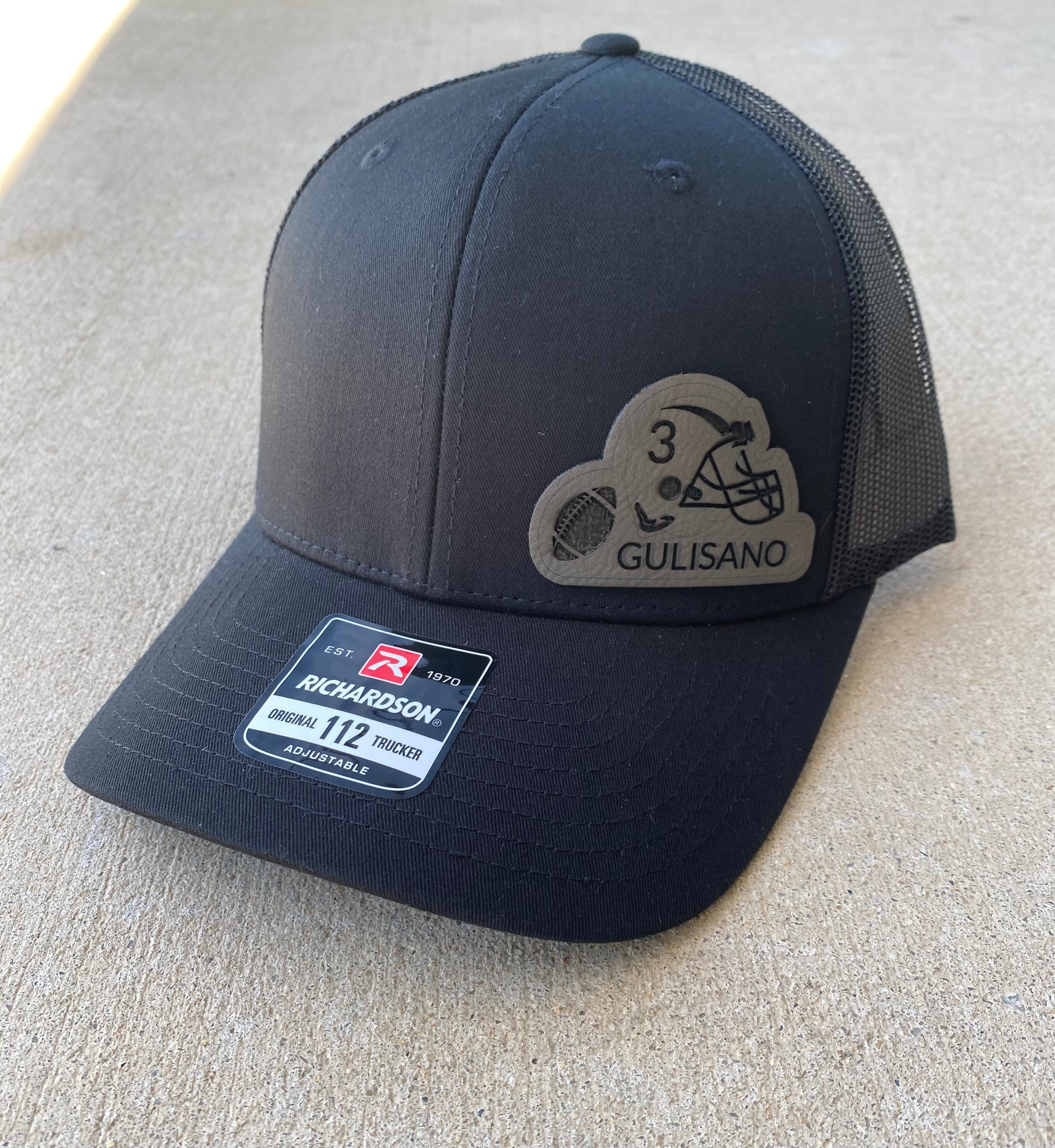 Custom Hat with Helmet/Football and Name & Number
