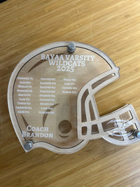 Custom 8X10 Football Coach Award