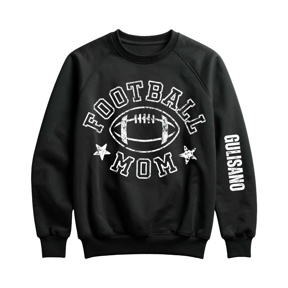 Sports Mama Crewneck w/Sleeve Personalization Various Sports Available