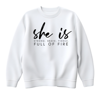 "She Is" Crewneck Collection 26 Designs Available