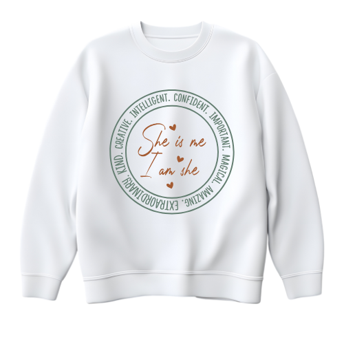 "She Is" Crewneck Collection 26 Designs Available