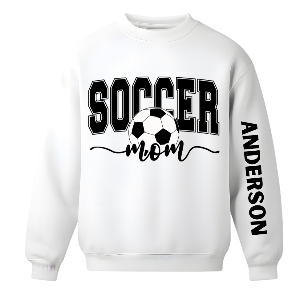Sports Mama Crewneck w/Sleeve Personalization Various Sports Available
