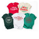 Merry Christmas T Shirts 5 Designs Available