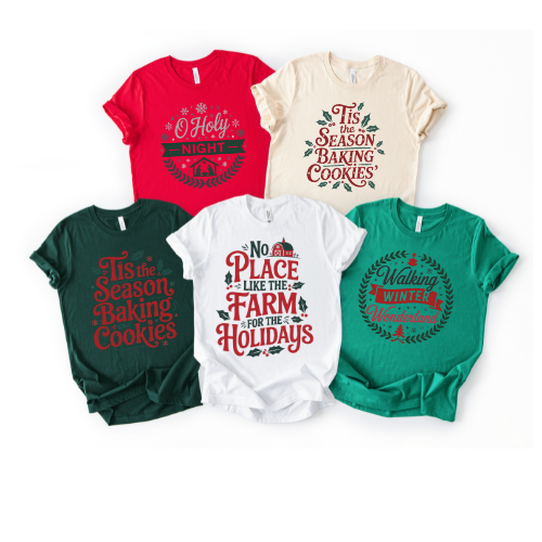 Tis The Season TShirts 5 Designs Available