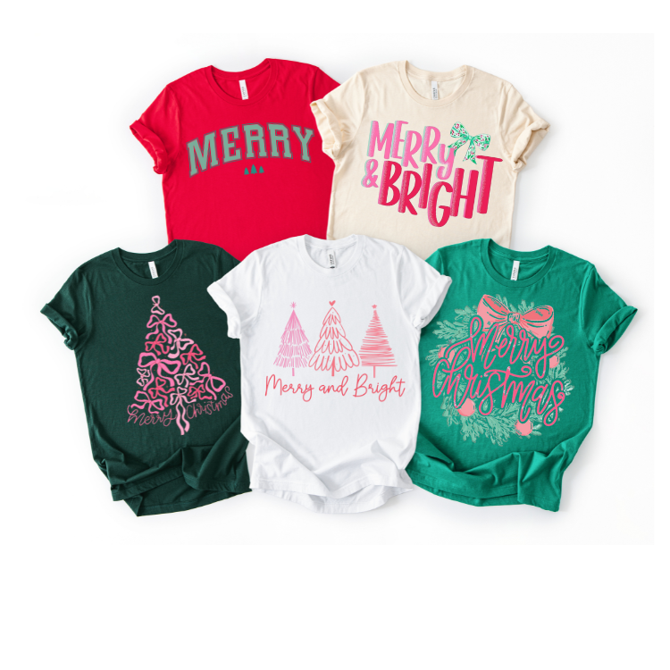 Merry & Bright Christmas Collection 5 Designs Available