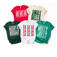 Distressed Christmas Tees 5 Designs Available