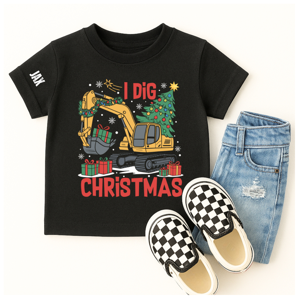 I Dig Christmas Custom Tee