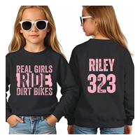 Real Girls Ride Dirt Bikes Custom Pullover Hoodie
