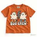 Boo Crew Youth Comfort Colors Halloween tee — digital mockup