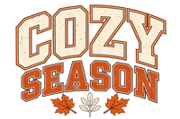 Cozy Season print artwork for Comfort Colors Crewneck Sweatshirt
