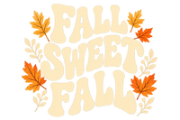 Fall Sweet Fall print artwork for Comfort Colors Crewneck Sweatshirt